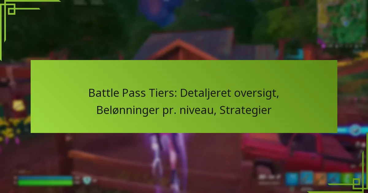 Battle Pass Tiers: Detaljeret oversigt, Belønninger pr. niveau, Strategier