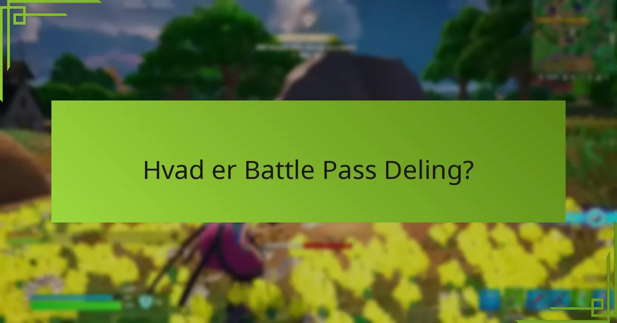 Hvordan linker man konti til Battle Pass Deling?
