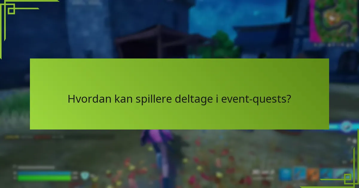 Hvordan sammenlignes event-quests med andre in-game events?